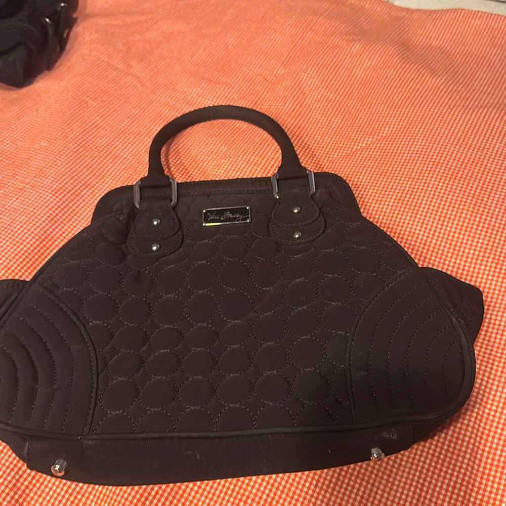Quilted Black Vera Bradley Handbag